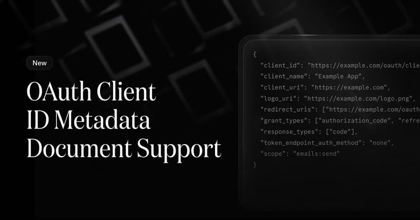 OAuth Client ID Metadata Document Support